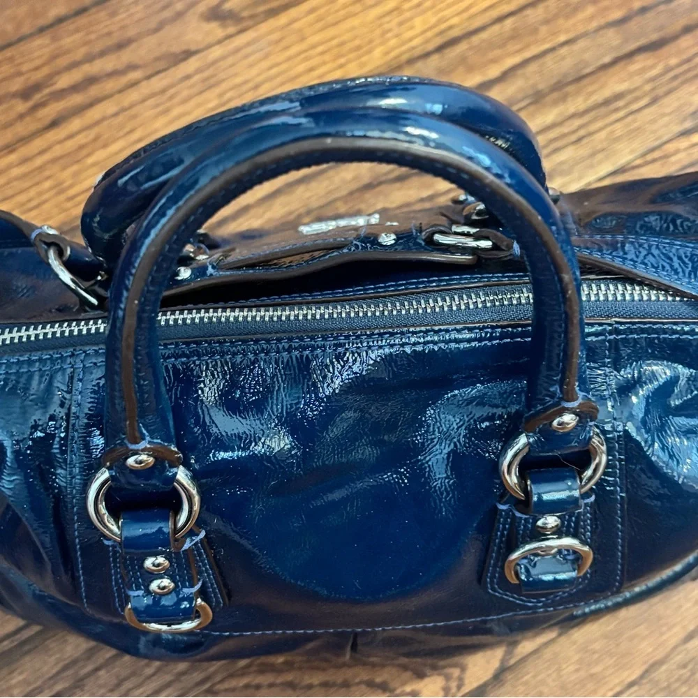 Coach Madison Patent Leather Sabrina Large Satchel - Picture 9 of 11